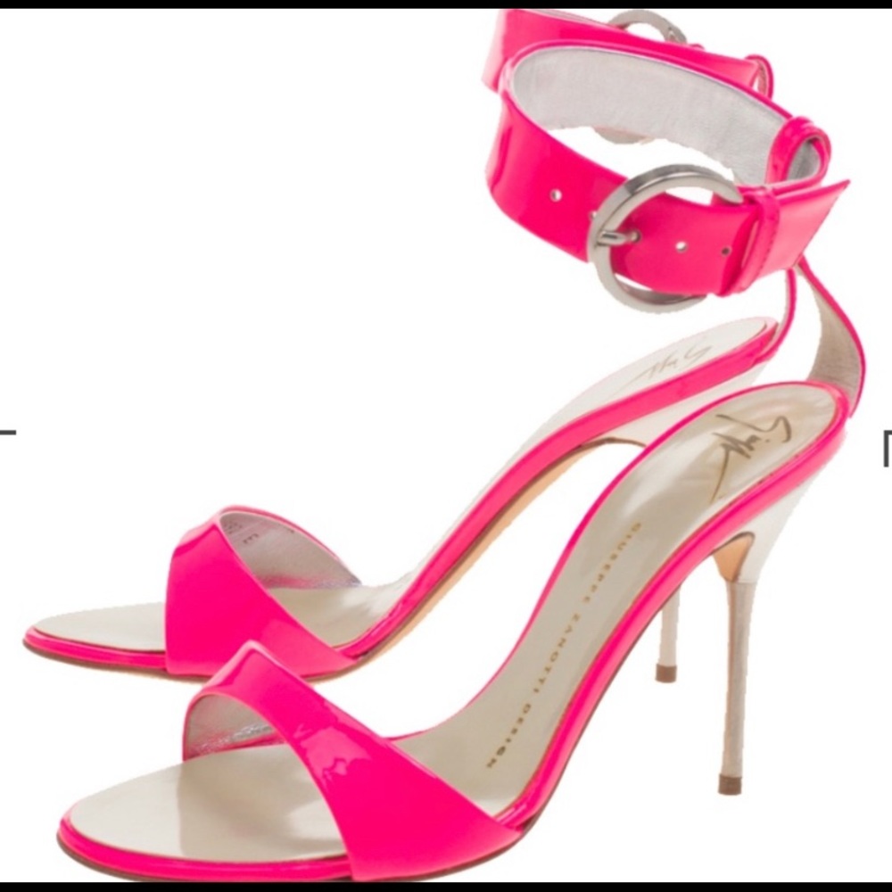 🎉Host Pick🎉NEW Giuseppe Zanotti Pink /Wh. Sandal - Picture 3 of 14